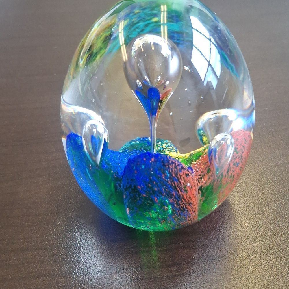 Colorful Glass Paperweight - Picture 2 of 7